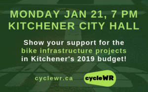 How to show your support for cycling infrastructure in the 2019 Kitchener budget